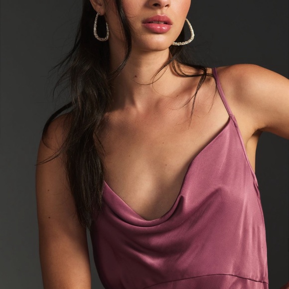 Anthropologie bias cut slip dress XL EUC - Picture 2 of 6